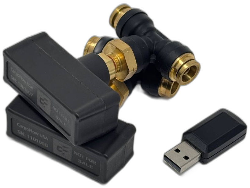 CargoFlow kit: two axle sensors and one USB hub